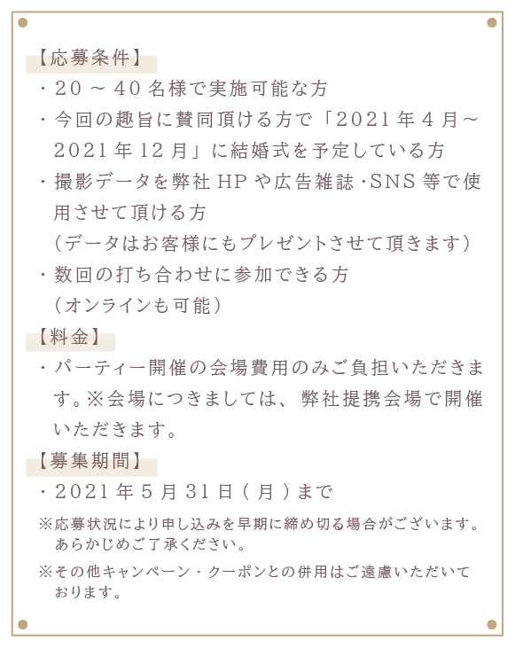 キャンペーン応募条件